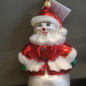 Christopher Radko Snowman/Snow woman Ornament